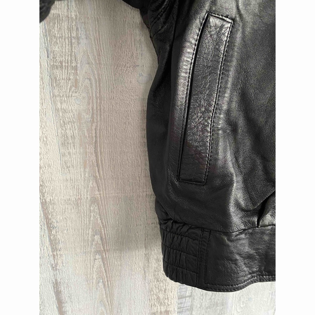 ミンクファー襟ライダースジャケット レディースのジャケット/アウター(ライダースジャケット)の商品写真