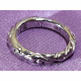 ロイヤルオーダー(ROYALORDER)のRoyal Order Ribbon Band Ring 18KWG 7.5号(リング(指輪))