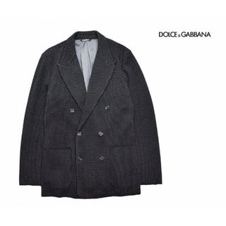 ドルチェアンドガッバーナ(DOLCE&GABBANA)のDOLCE&GABBANA マイクロドット柄 ダブルテーラードジャケット ニット(テーラードジャケット)