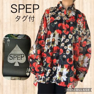 SPEP 下北沢　オーバーサイズ　ユニセックス　個性的　花柄　シースルー　花柄(シャツ)