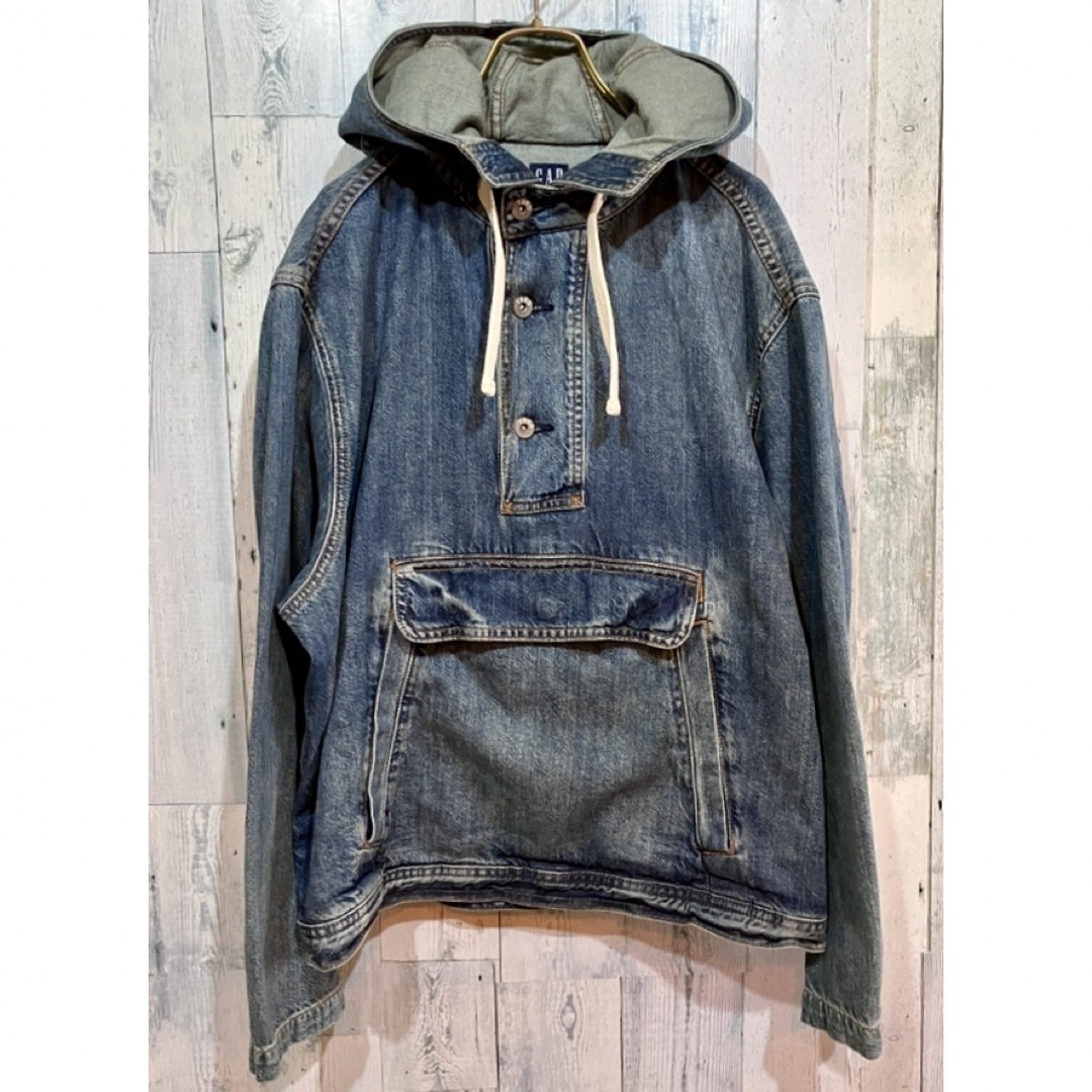 OLD GAP デニムアノラックパーカー デニムジャケット 名作復刻 XS | フリマアプリ ラクマ