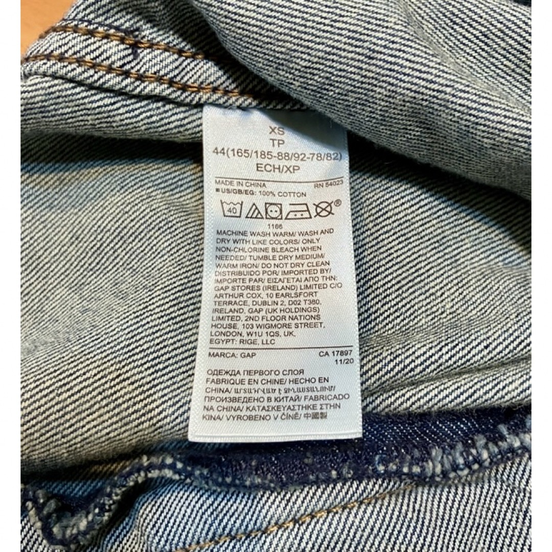 GAP(ギャップ)のOLD GAP デニムアノラックパーカー デニムジャケット 名作復刻 XS メンズのジャケット/アウター(その他)の商品写真