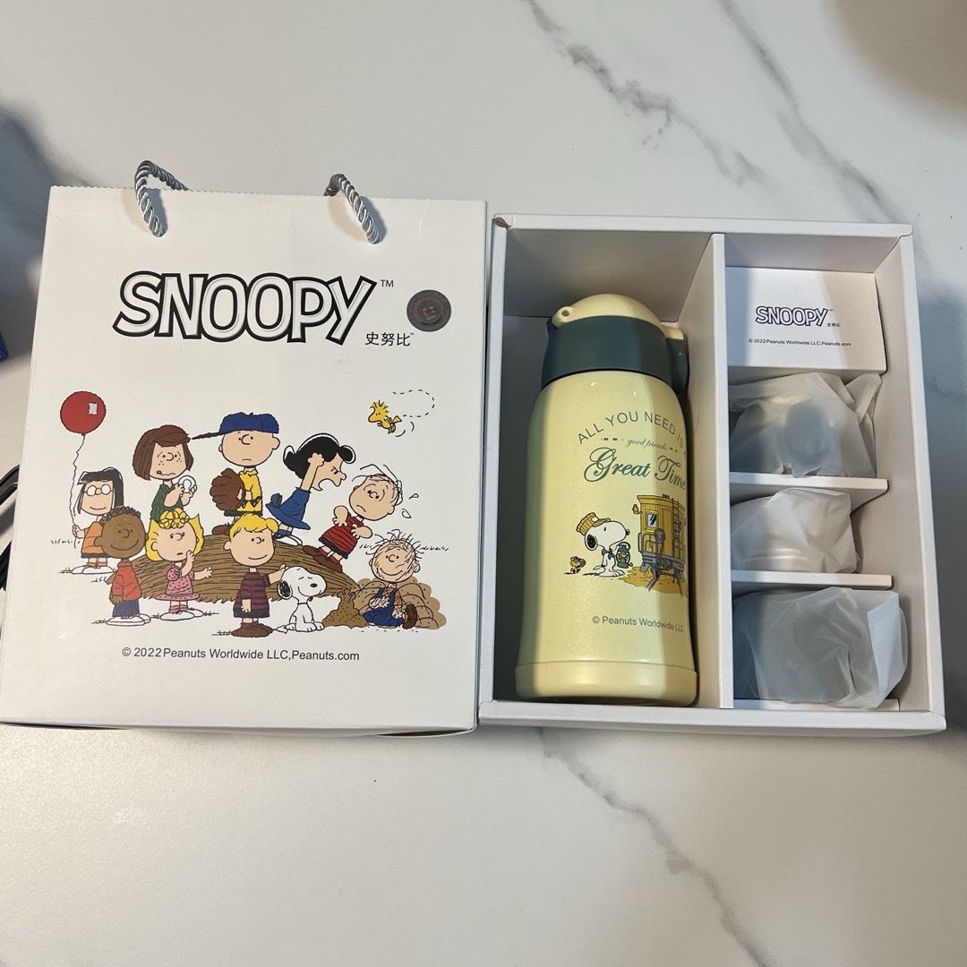 SNOOPY(スヌーピー)のスヌーピー水筒 3way キッズ/ベビー/マタニティの授乳/お食事用品(水筒)の商品写真