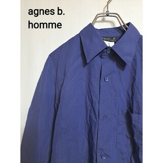 チェック柄素材【美品】フランス製 agnes b.hommeアニエスベーオムモノトーンチェック