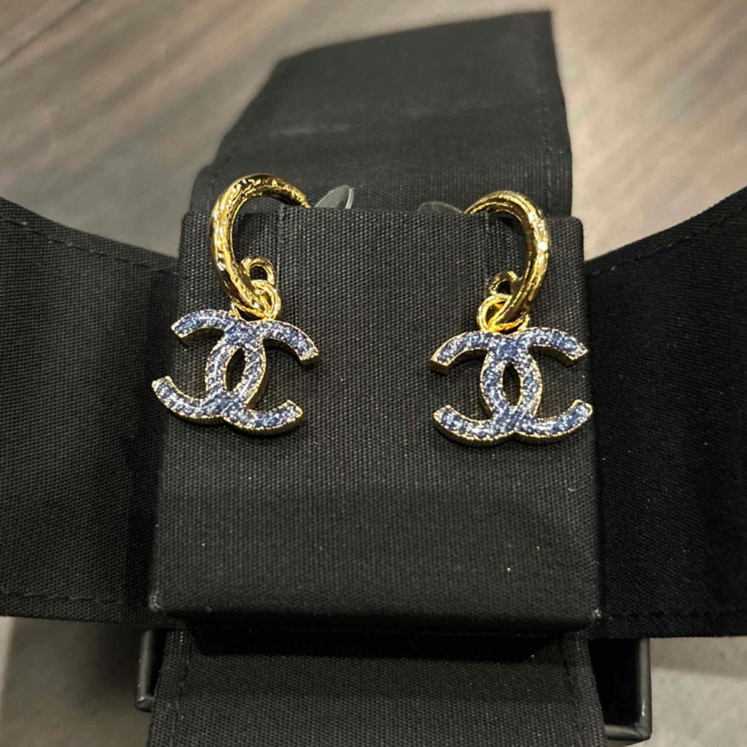 レディースCHANEL デニムピアス