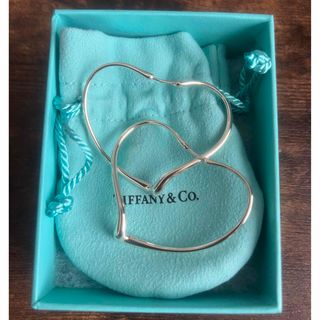 ティファニー(Tiffany & Co.)の【新品・未使用】Tiffany オープンハート　フープピアス　シルバー(ピアス)