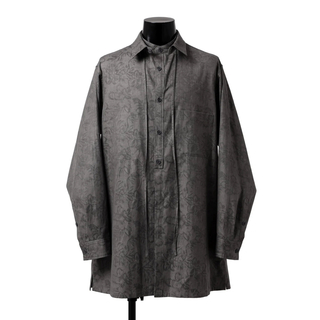 yohji yamamoto カットオフシャツ　黒　sizeL