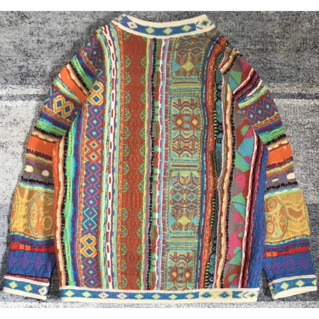 圧巻の幾何学模様 芸術 90's COOGI クージー ニット セーター S 圧巻の幾何学模様 芸術 90's COOGI クージー ニット セーター S