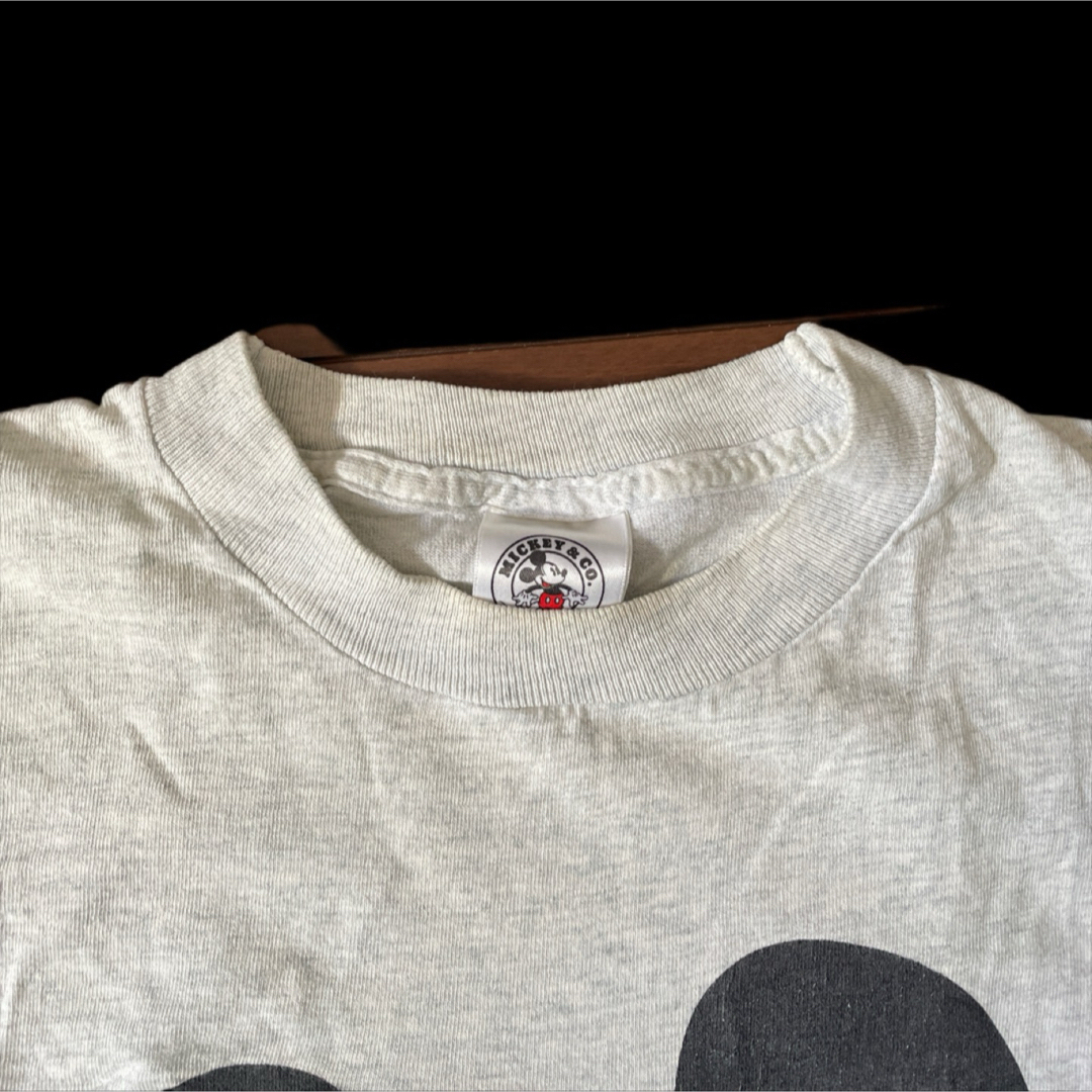 Disney(ディズニー)の【90'S 】M&C お座りミッキーTEE 希少　霜降りグレー　ＸＬ　ディズニー メンズのトップス(Tシャツ/カットソー(半袖/袖なし))の商品写真