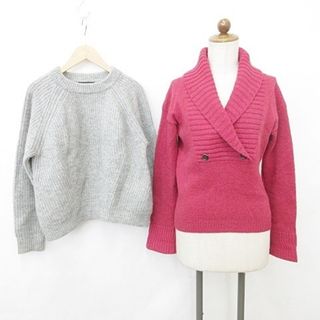 マカフィー(MACPHEE)のマカフィー トゥモローランド セーター 2枚 ニット 長袖 ピンク グレー 1(ニット/セーター)