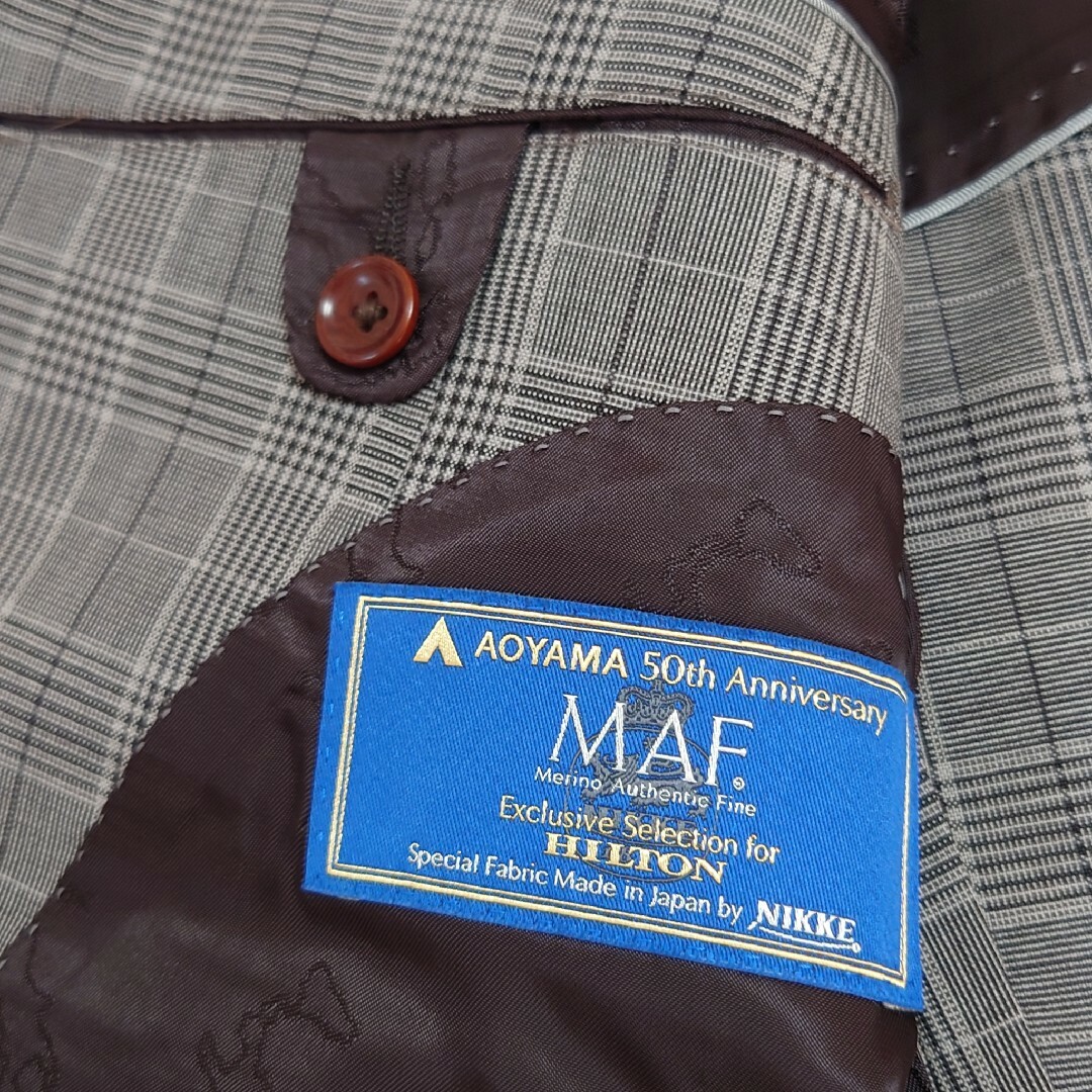 未使用 ヒルトン 最高級スーツ 限定MAF素材 YA7 HILTON メンズのスーツ(セットアップ)の商品写真