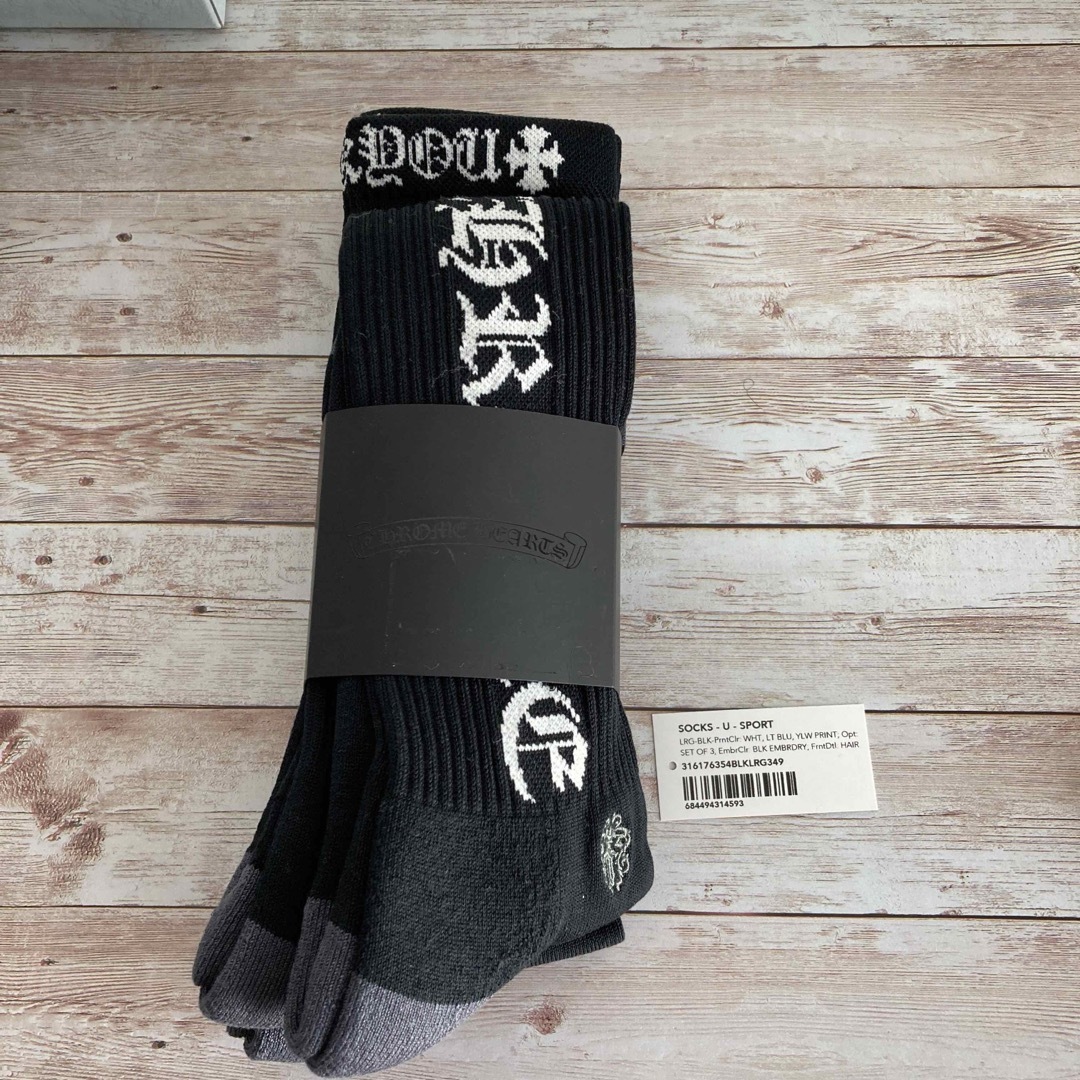 クロムハーツ ソックス メンズ 新品 3点セット ○日本正規品 クロムハーツ ソックス メンズ 新品 3点セット ○日本正規品