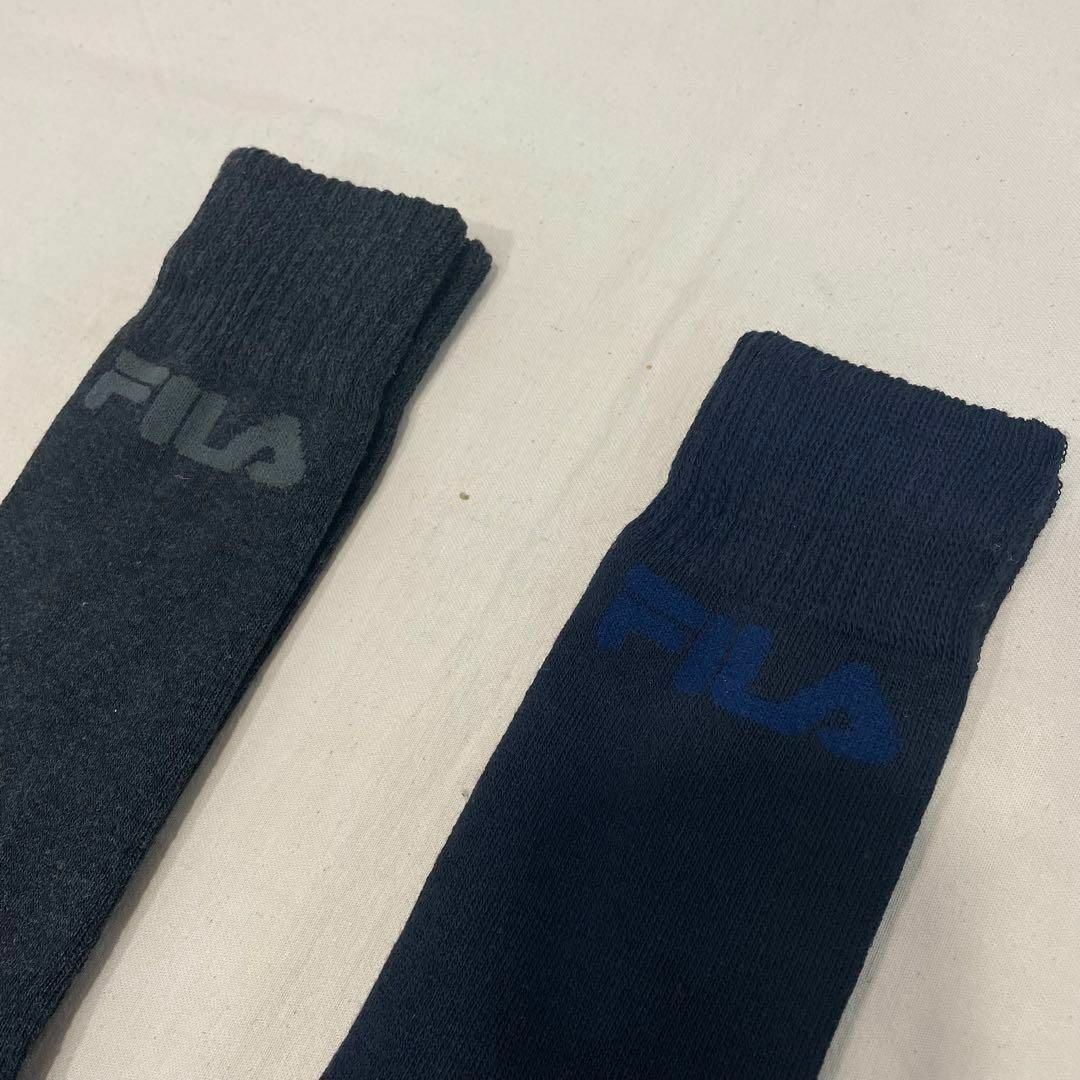 FILA(フィラ)の新品☆FILA フィラ 厚手 パイル生地 ミドル丈 靴下 2足 25〜27㎝② メンズのレッグウェア(ソックス)の商品写真