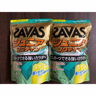 ザバス(SAVAS)のSAVAS ジュニアプロテイン マスカット風味  840g 2袋セット(プロテイン)