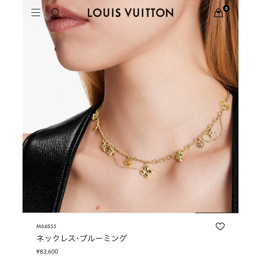 LOUIS VUITTON(ルイヴィトン)のルイヴィトン　ネックレス・ブルーミング レディースのアクセサリー(ネックレス)の商品写真