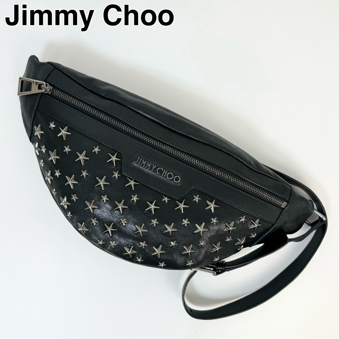 ジミーチュウ24A16 JIMMY CHOO ジミーチュウ ウエストバッグ スタッズ