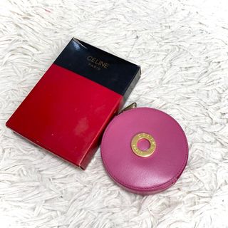 セリーヌ(celine)の【極美品】箱付き セリーヌ コインケース サークル金具 小銭入れ  ピンク (コインケース)