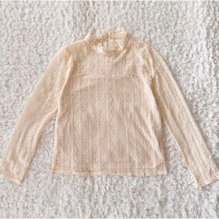 マジェスティックレゴン(MAJESTIC LEGON)のブラウス　スタンドカラ　レース　アイボリー　マジェスティックレゴン　M(シャツ/ブラウス(長袖/七分))