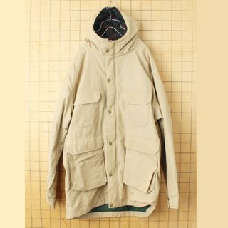 80s USA製 Woolrich マウンテンパーカー ベージュL aw209