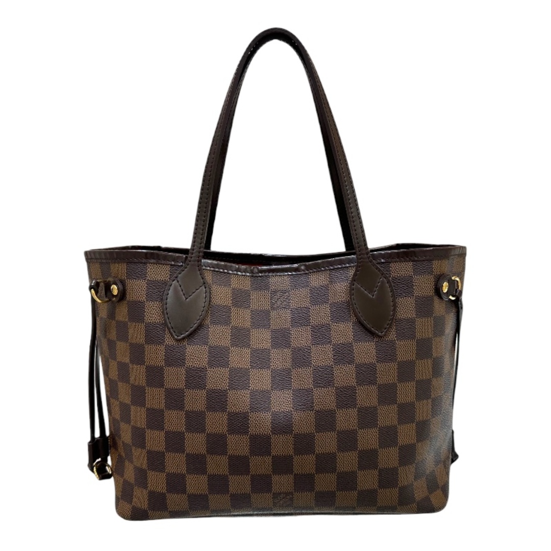 約22cmマチルイ・ヴィトン LOUIS VUITTON ネヴァーフル PM N51109 ブラウン ダミエ レディース トートバッグ