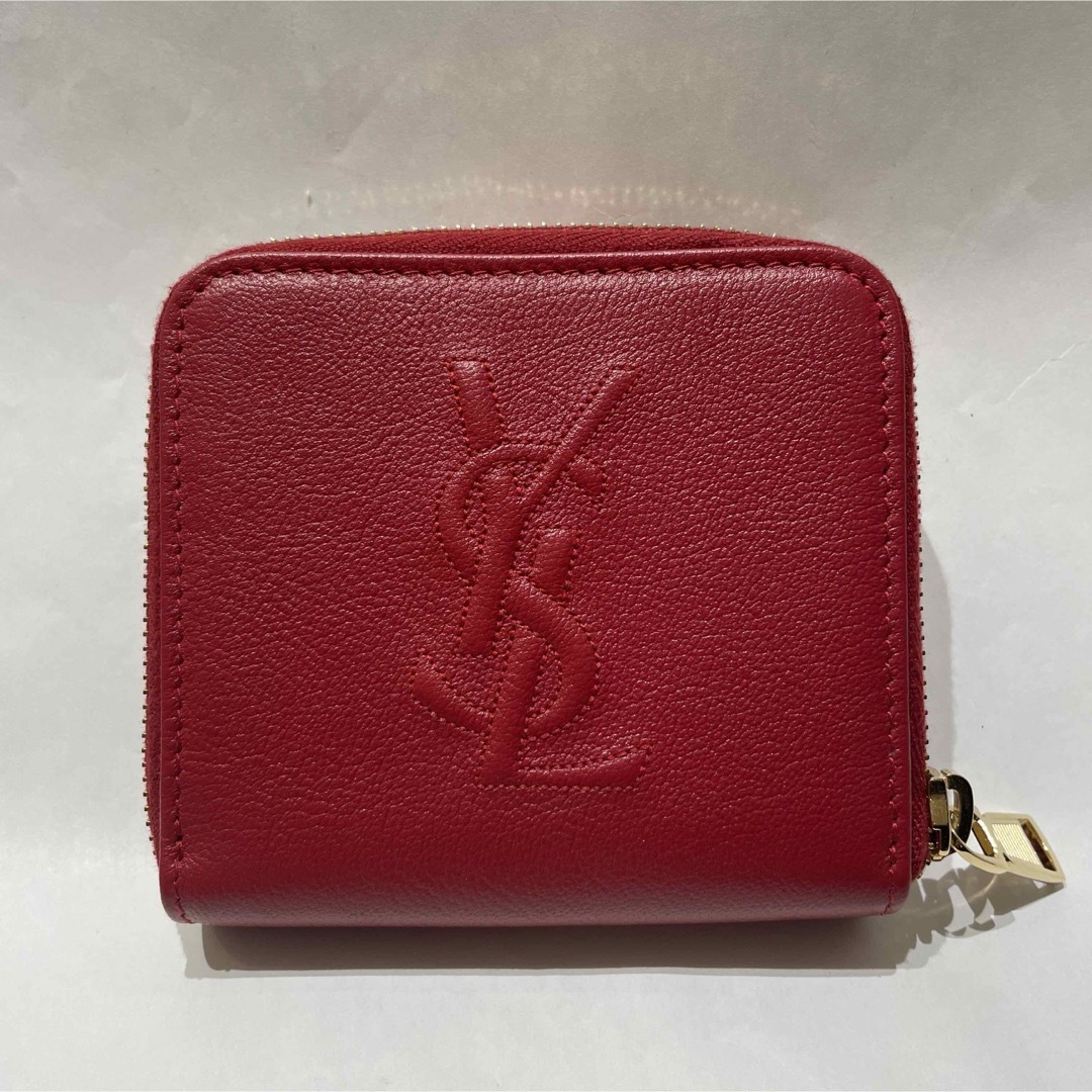 Yves Saint Laurent(イヴサンローラン)の美品 イヴサンローラン♦︎レッド 折り財布 レディースのファッション小物(財布)の商品写真