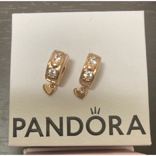 パンドラ(PANDORA)のもーっとお値下げ中‼️Pandora ピンクゴールドクリップチャーム2個セット(チャーム)