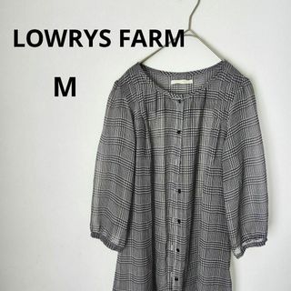 ローリーズファーム(LOWRYS FARM)の【LOWRYS FARM】ローリーズファーム(M) 総柄シャツブラウス【美品】(シャツ/ブラウス(長袖/七分))