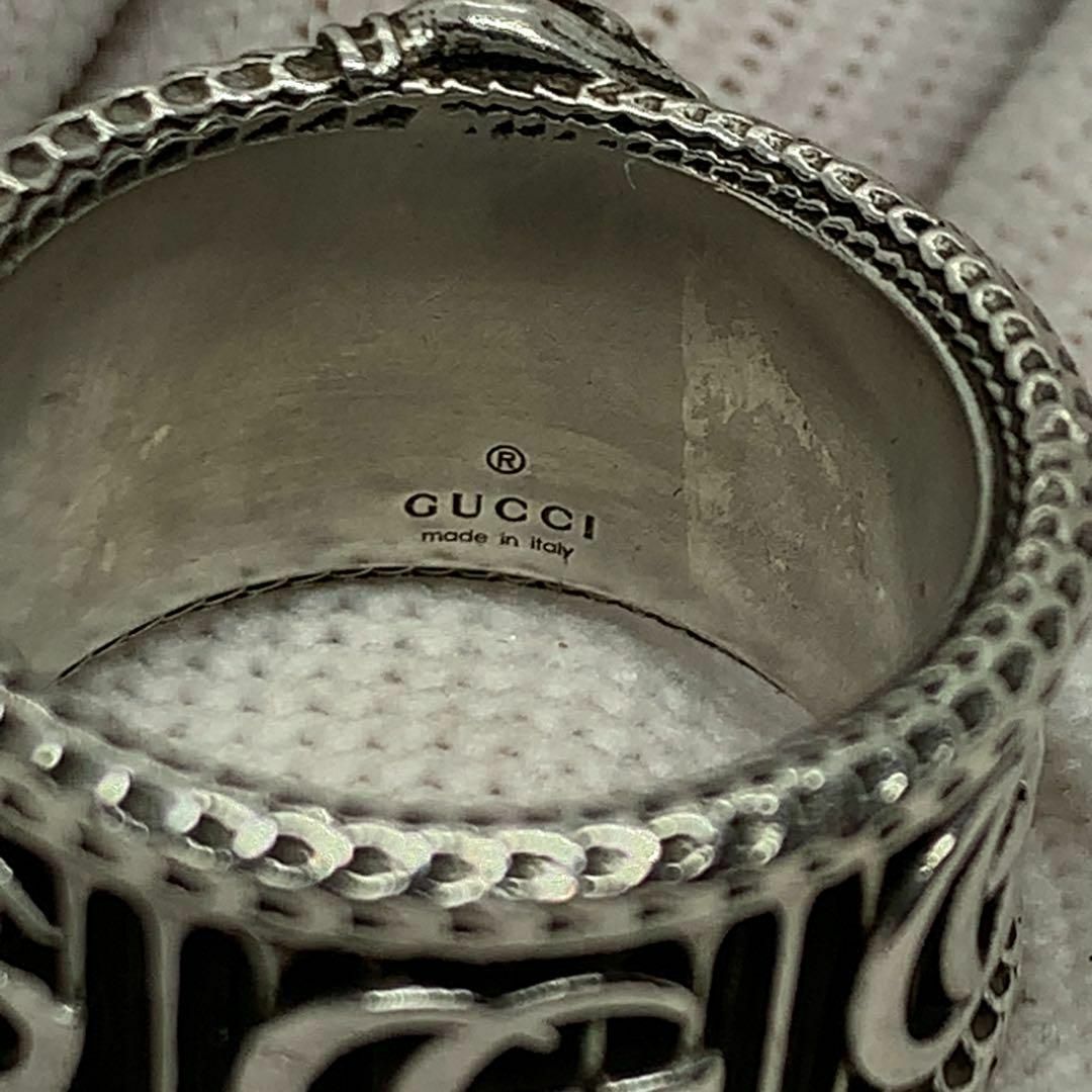 Gucci(グッチ)のGUCCI 蛇 スネーク ダブルG 18号 リング 指輪 #01112s143 メンズのアクセサリー(リング(指輪))の商品写真