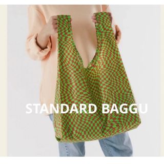 バグゥ(BAGGU)の【新品未使用】BAGGU バグー スタンダード checker (エコバッグ)