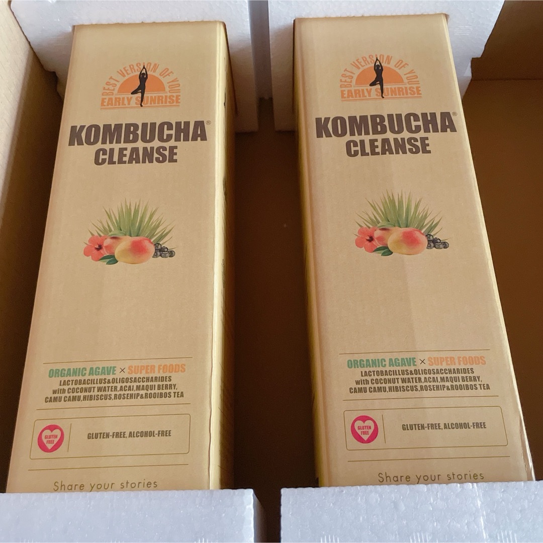 KOMBUCHA CLEANSE(コンブチャクレンズ)のコンブチャクレンズ 2本セット  コスメ/美容のダイエット(ダイエット食品)の商品写真