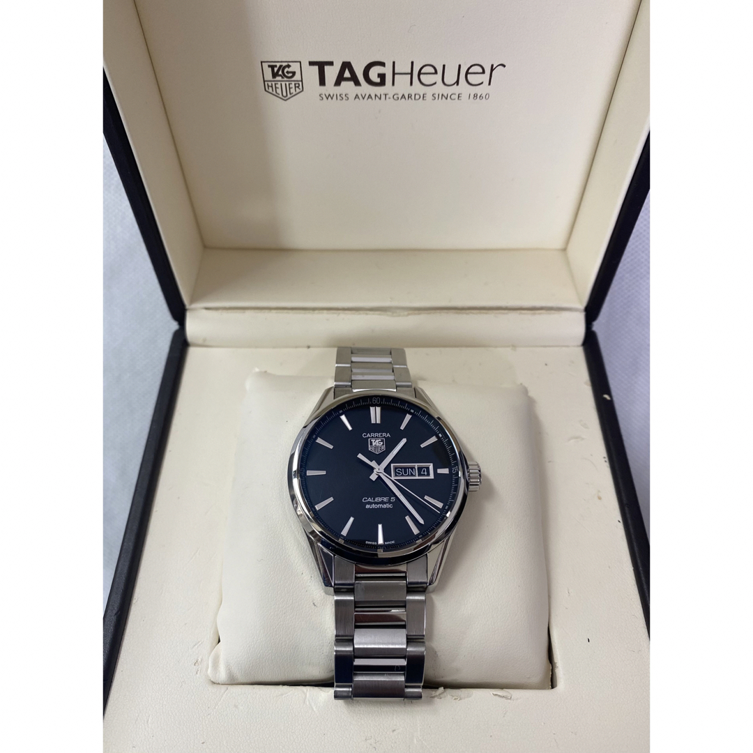 TAG Heuer(タグホイヤー)の【綺麗】タグホイヤー／キャリバー５／人気のブラック文字盤 メンズの時計(腕時計(アナログ))の商品写真