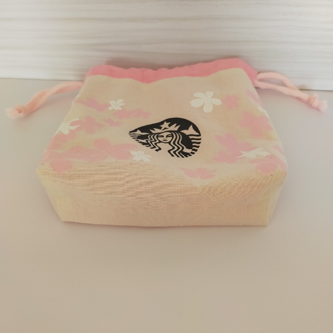 Starbucks Coffee(スターバックスコーヒー)の巾着　袋　ハンドメイド ハンドメイドのファッション小物(ポーチ)の商品写真