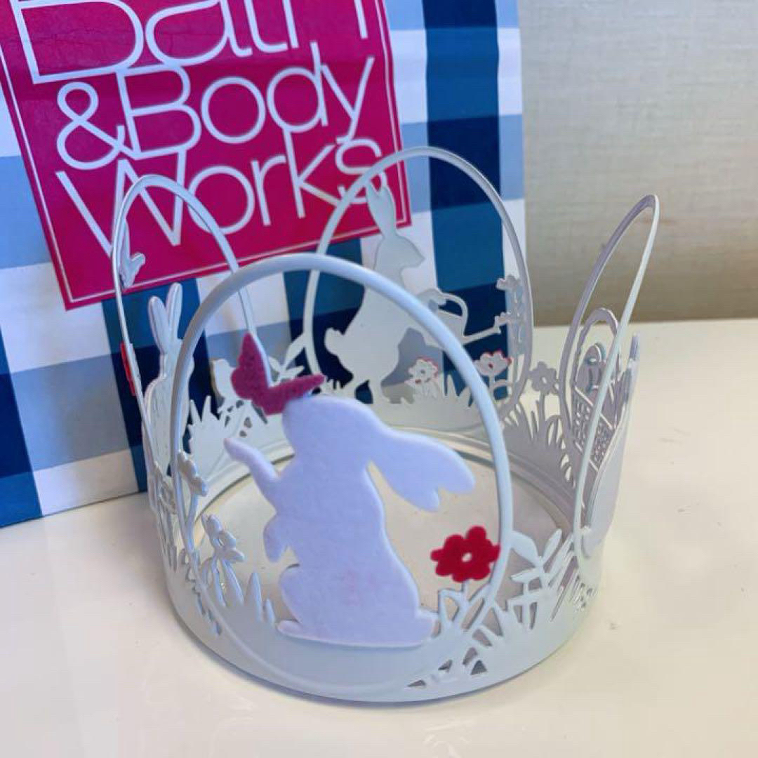 Bath & Body Works(バスアンドボディーワークス)の【新品】バスアンドボディワークス キャンドルホルダー スプリングバニー  コスメ/美容のリラクゼーション(キャンドル)の商品写真