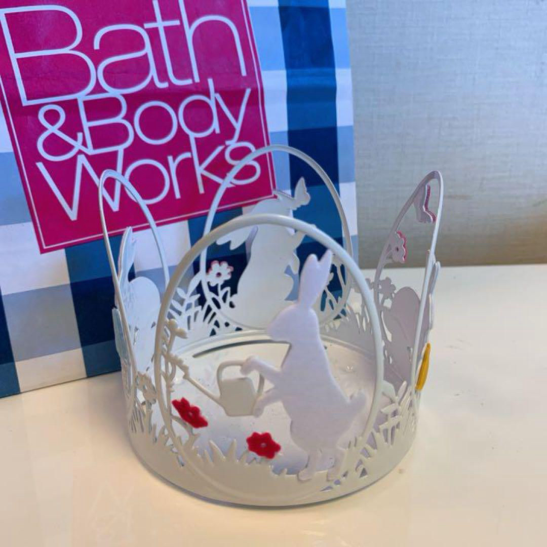 Bath & Body Works(バスアンドボディーワークス)の【新品】バスアンドボディワークス キャンドルホルダー スプリングバニー  コスメ/美容のリラクゼーション(キャンドル)の商品写真