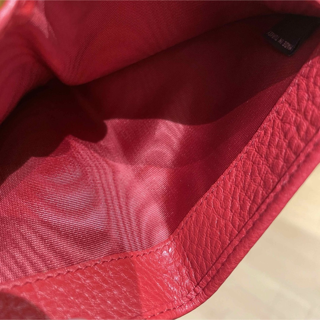 PRADA(プラダ)の美品PRADA♦︎プラダ 三つ折り財布 ROSSO レッド1MH176 レディースのファッション小物(財布)の商品写真