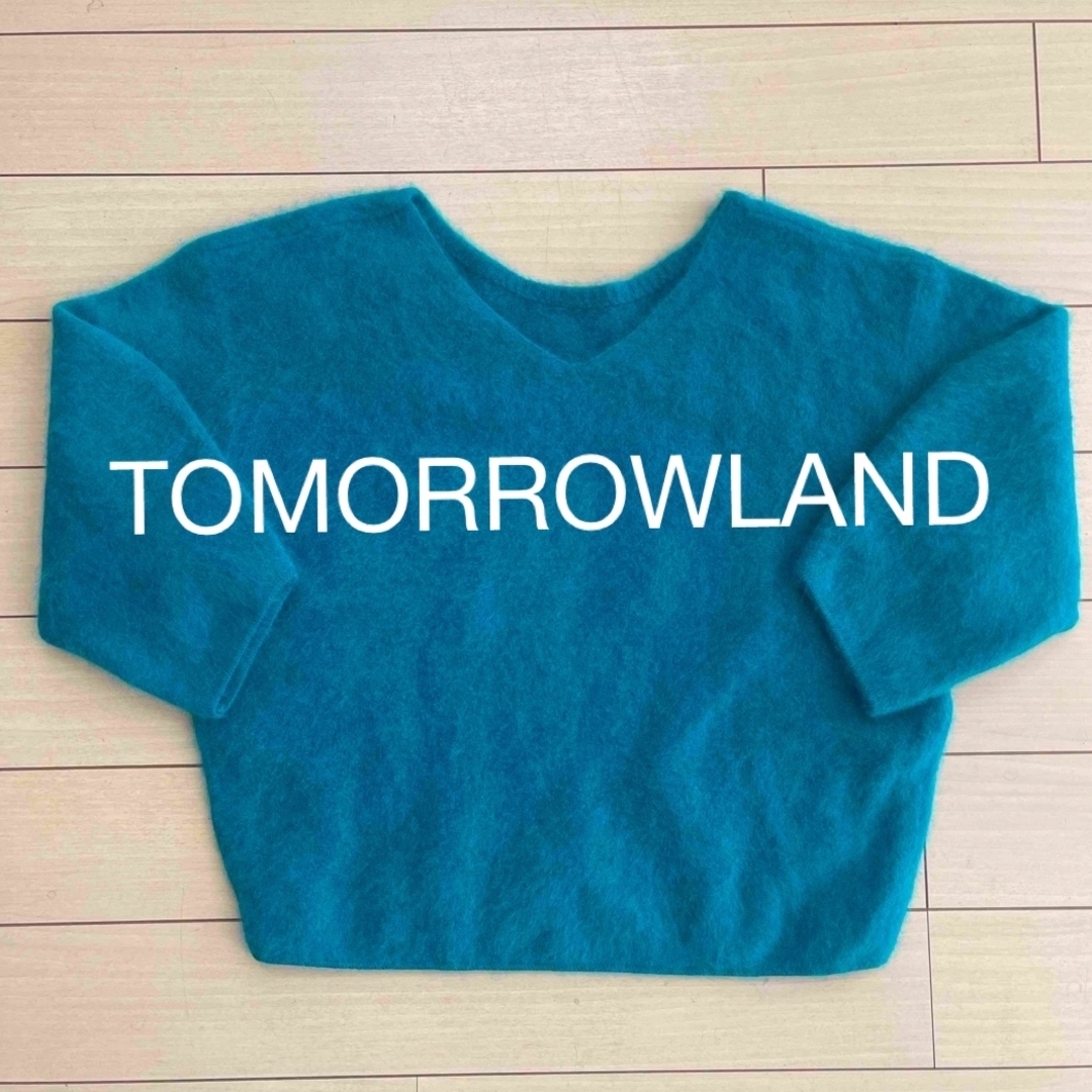 TOMORROWLAND(トゥモローランド)の【最終値下】トゥモローランド　モヘアニット　グリーン レディースのトップス(ニット/セーター)の商品写真