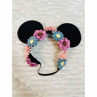 ディズニー(Disney)のディズニー　ミニー　花冠風ヘアバンド(ヘアバンド)