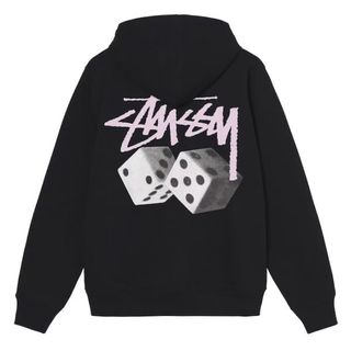 stussy【Stussy】90s 旧タグ 黒 ジップ スウェットパーカーステューシー.