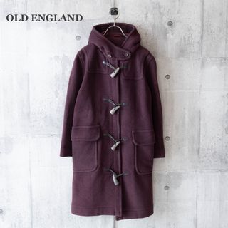 オールドイングランド(OLD ENGLAND)の【OLD ENGLAND】ダッフルコート　ヘリンボーン　ボルドー　英国製(ダッフルコート)