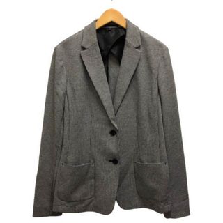 ユニクロ(UNIQLO)のユニクロ ジャケット ブレザー 千鳥柄 長袖 L 黒 白 ※MZ レディース(その他)