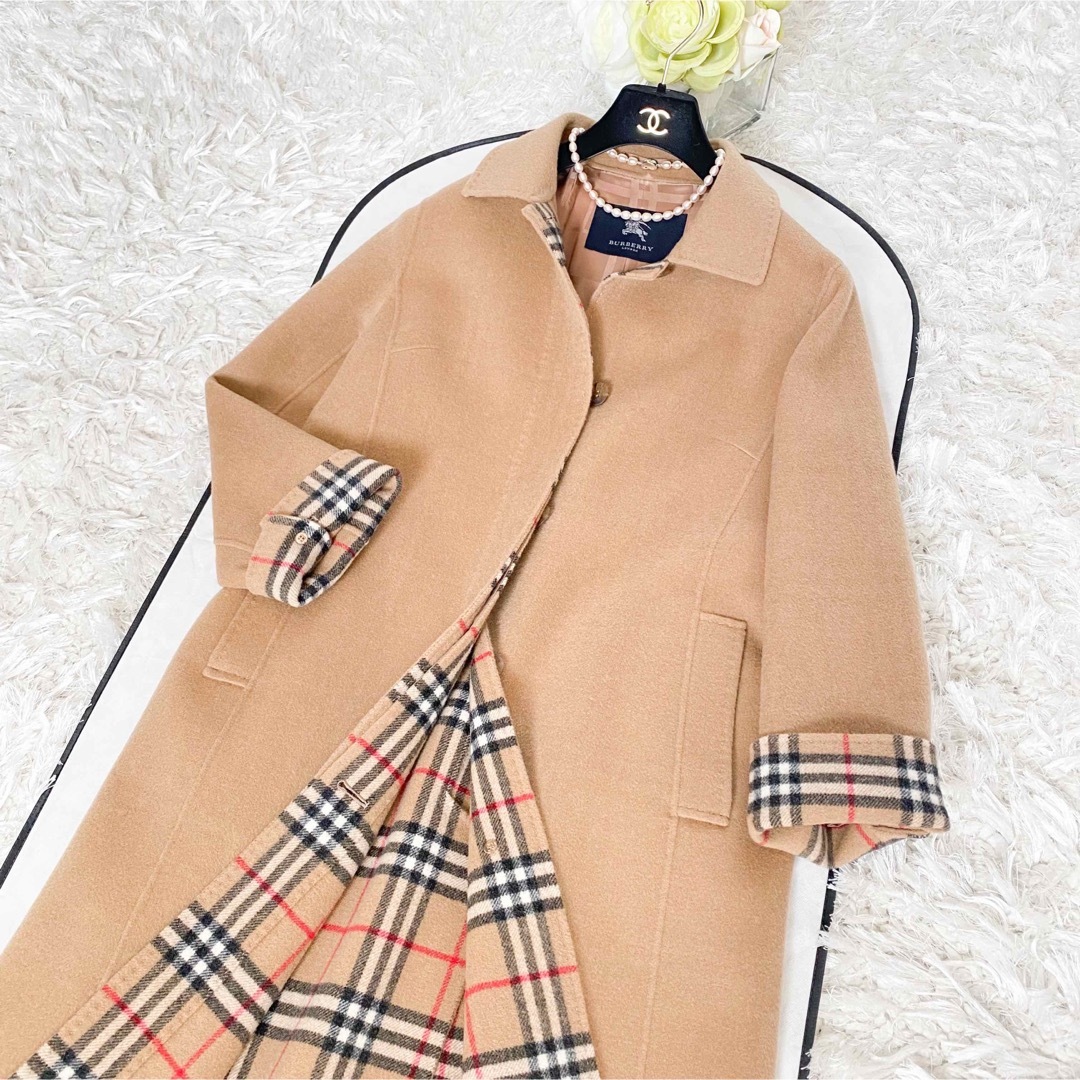 BURBERRY(バーバリー)の★★美品★希少モデル バーバリーロンドン カシミヤ コート★★ レディースのジャケット/アウター(ロングコート)の商品写真