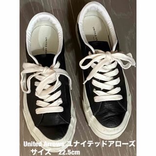 ユナイテッドアローズ(UNITED ARROWS)のUnited Arrows ユナイテッドアローズ黒皮スニーカーサイズ22.5cm(スニーカー)