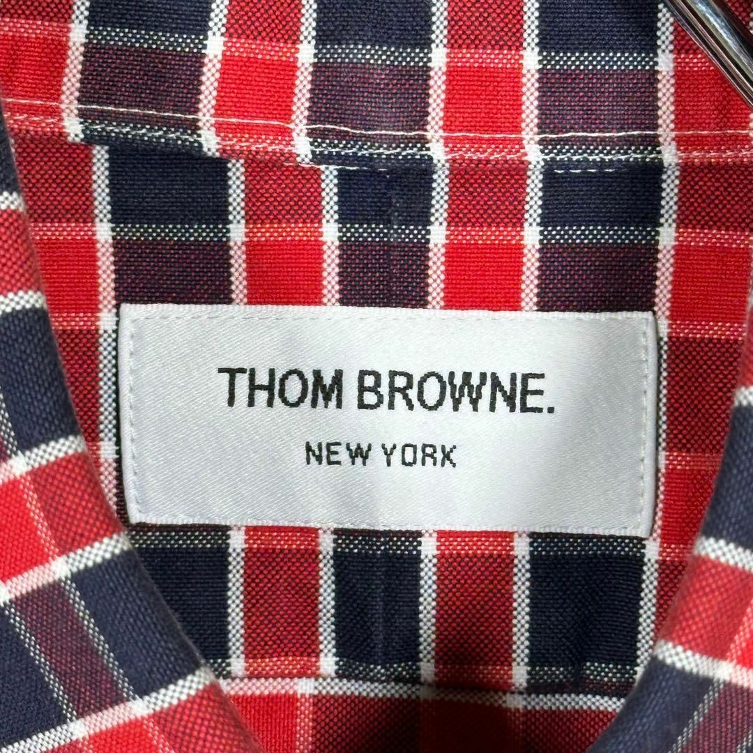 THOM BROWNE(トムブラウン)の『THOM BROWNE.』 トムブラウン チェック柄 ボタンダウンシャツ メンズのトップス(シャツ)の商品写真