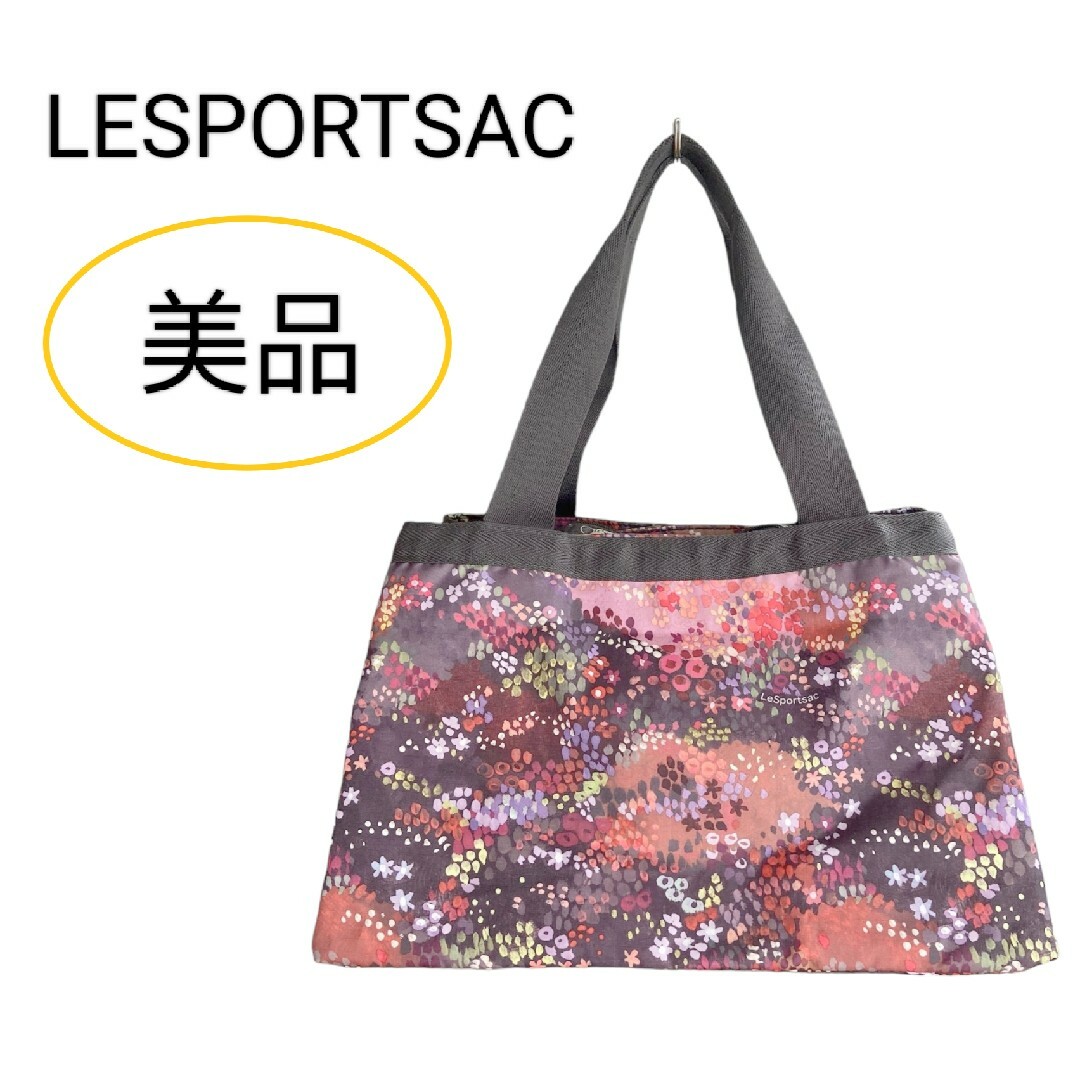 LeSportsac(レスポートサック)の美品 レスポートサック 小花柄 トートバッグ レディースのバッグ(トートバッグ)の商品写真