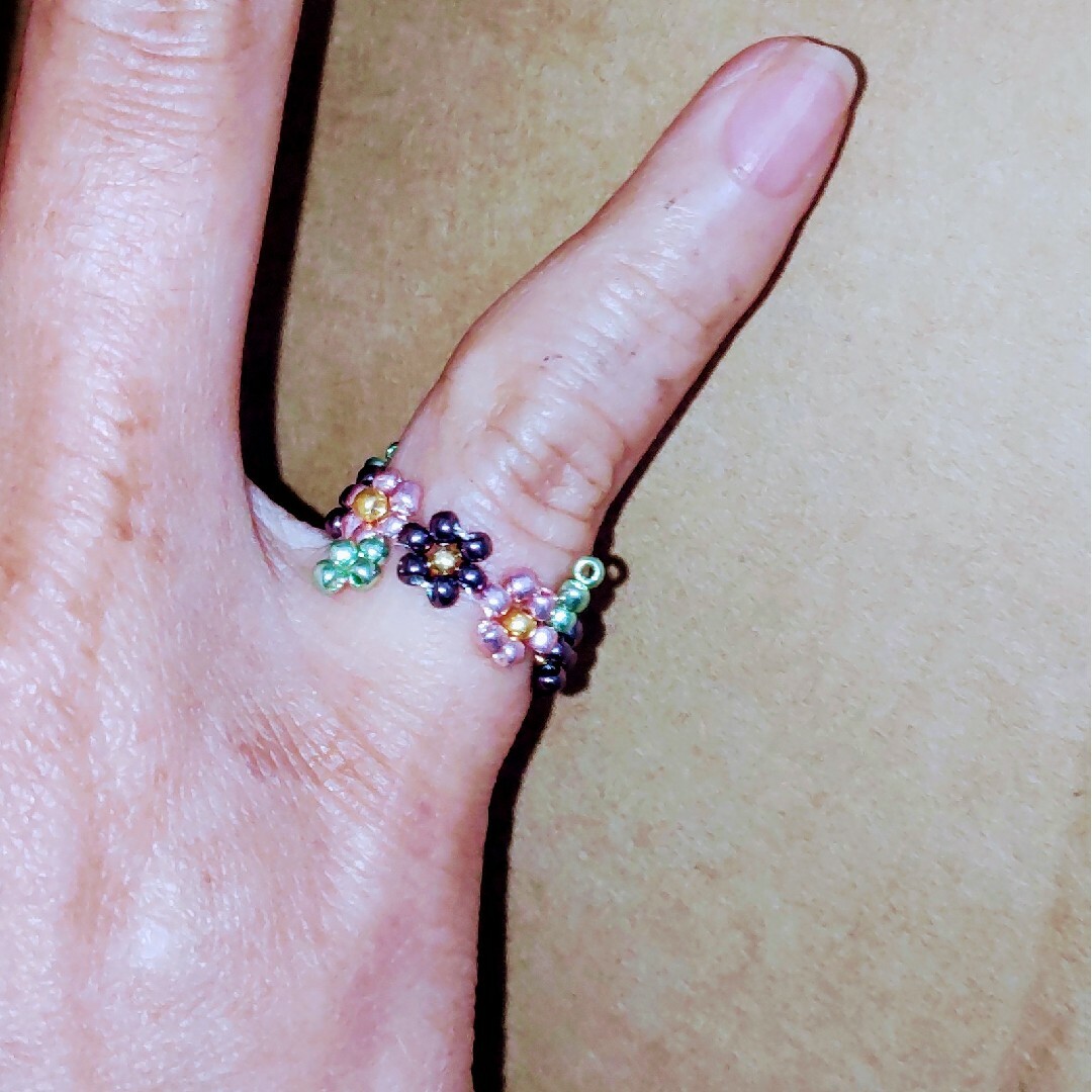 可憐ななお花リング♡ レディースのアクセサリー(リング(指輪))の商品写真