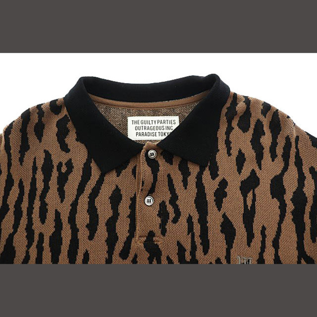 WACKO MARIA - ワコマリア 22AW レオパード ヒョウ柄 ニット ポロシャツ M 茶ブラウンの通販 by ベクトル ラクマ店|ワコマリア ならラクマ WACKO MARIA - ワコマリア 22AW レオパード ヒョウ柄 ニット ポロシャツ M 茶ブラウンの通販 by ベクトル ラクマ店|ワコマリア ならラクマ