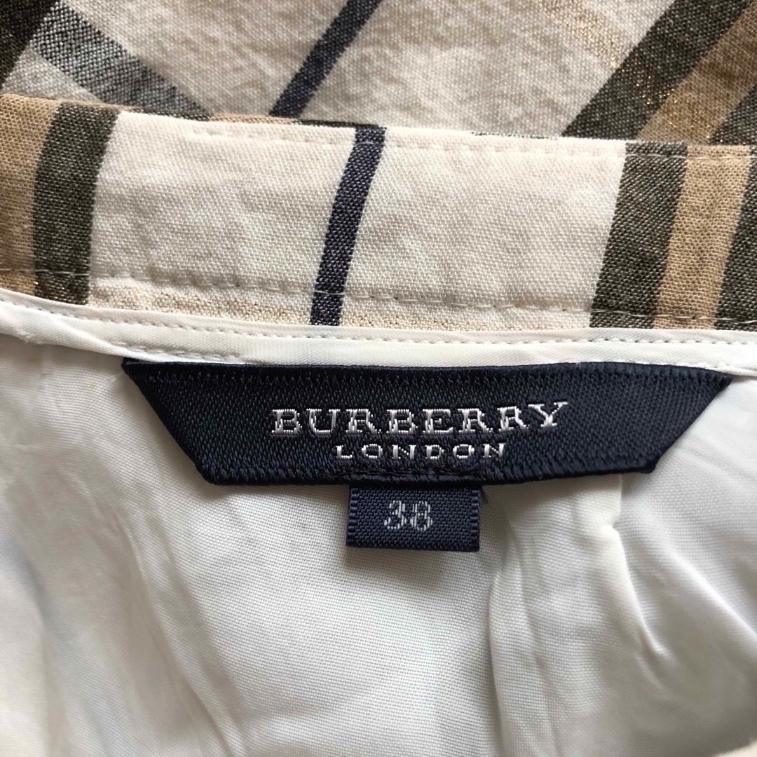 BURBERRY(バーバリー)のBURBERRY LONDON ✨ノバチェック　リネンアシメトリーロングスカート レディースのスカート(ロングスカート)の商品写真