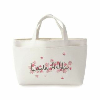 ローラアシュレイ(LAURA ASHLEY)のローラアシュレイ　トート型ロゴフラワーポーチ　ラズベリーピンク(その他)