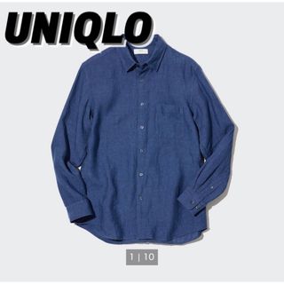 ユニクロ(UNIQLO)の【新品未使用】UNIQLO プレミアムリネンシャツ（長袖）(シャツ)