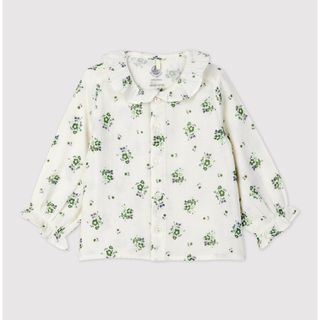 プチバトー(PETIT BATEAU)のプリントブラウス_フラワー(シャツ/カットソー)